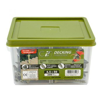 Decking Screws 4.5x65mm 250No - Screws and Fixings