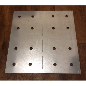 180x180x2mm Fixing plate - Screws and Fixings