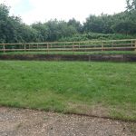 Reclaimed sleeper retaining wall 1 Reclaimed sleeper retaining wall 1